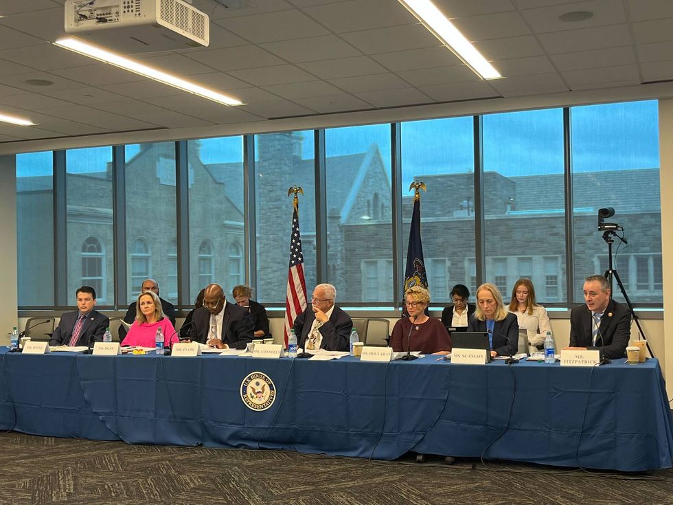 The U.S. House Oversight subcommittee panel included U.S. Reps. Madeleine Dean, Dwight Evans, Chrissy Houlahan and Brendan Boyle.