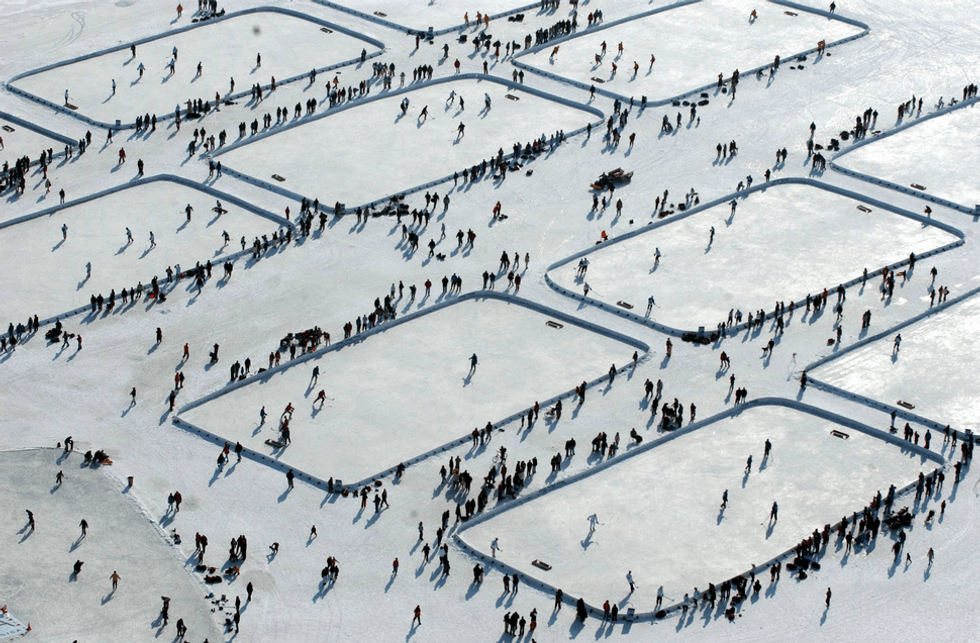 The U.S. Pond Hockey Championship at the Great Northern Festival.