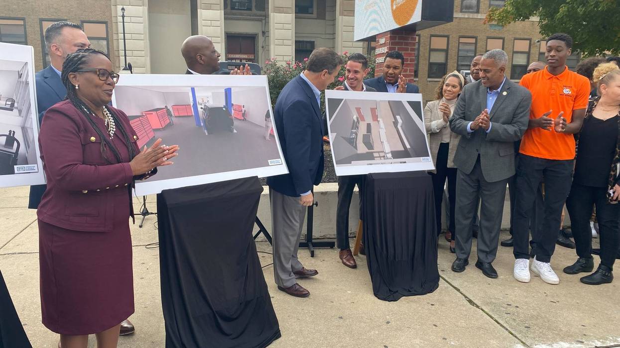 The unveiling of $49 million renovation plans for Eastside High School in Camden.