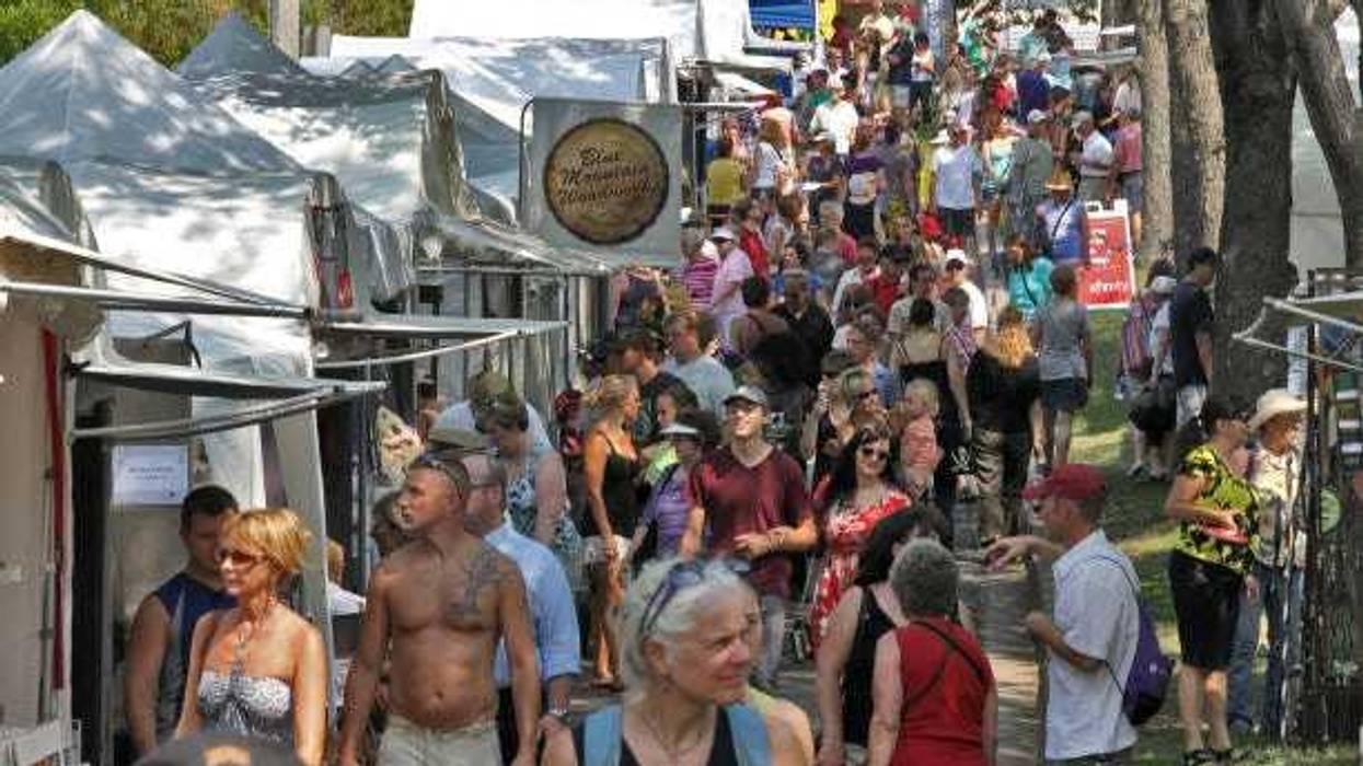 The Uptown Art Fair at the intersection of Hennepin Ave. and Lake Street, which will be no more due to changes made along Hennepin.