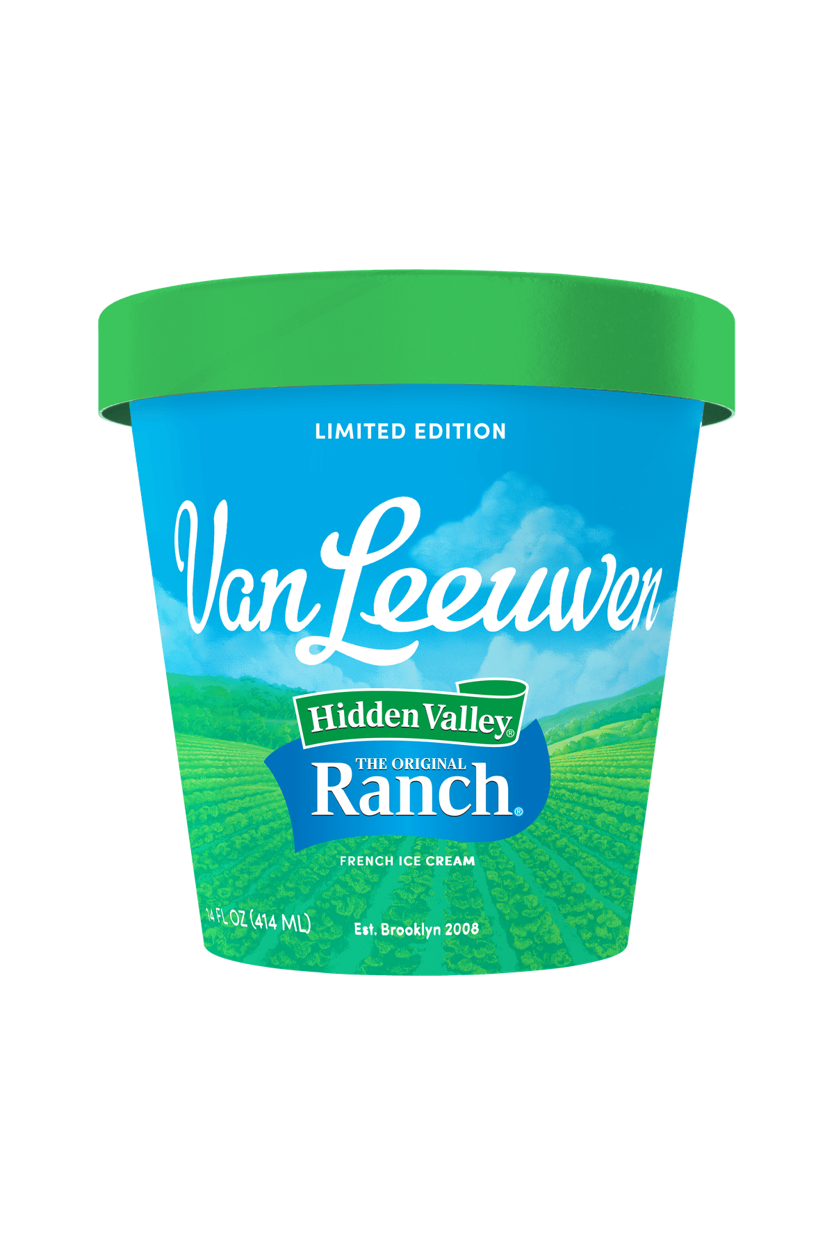 The Van Leeuwen x Hidden Valley Ranch ice cream flavor.