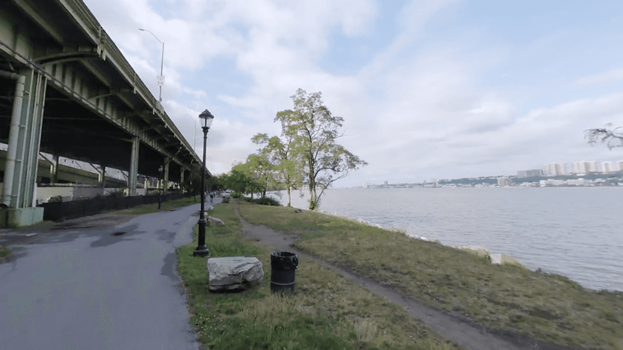 The victim was attacked along the water at West 158th Street in Washington Heights, police said