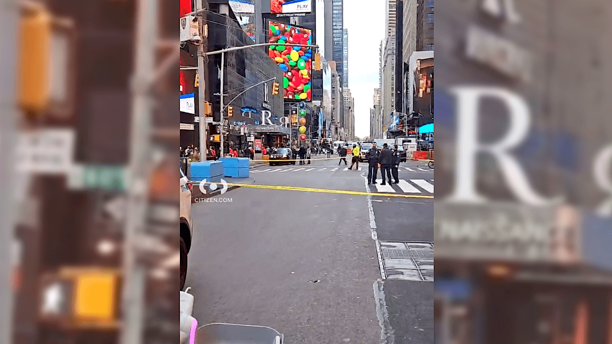 The victim was crossing Seventh Avenue at West 47th Street when he was struck by a truck driver