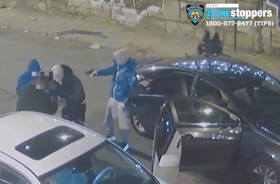 The victim was robbed at Park Avenue and East 140th Street in Mott Haven on Monday night