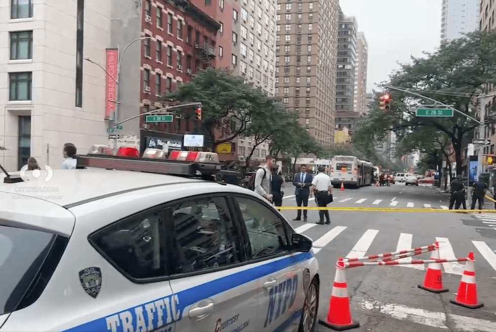 The victim was rushed to a hospital but didn