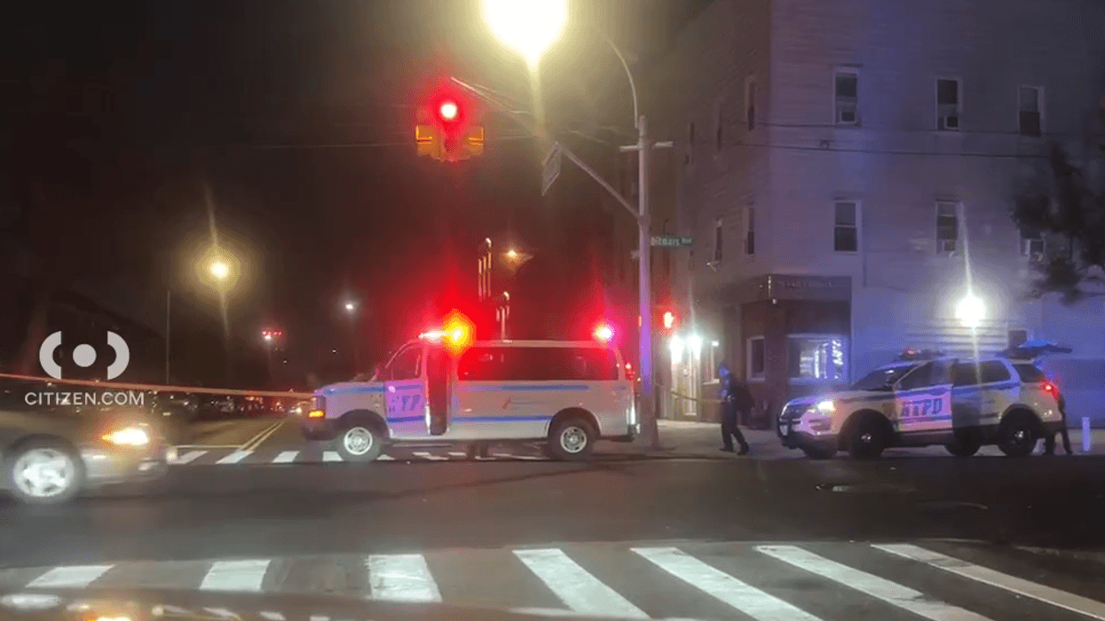 The victim was shot at 38th Street and 21st Avenue in Astoria on Tuesday night