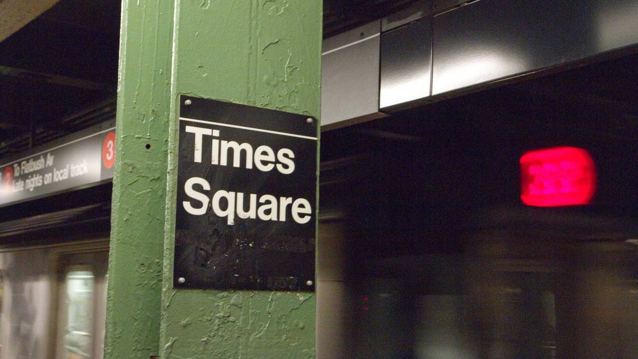 The victim was stabbed around 2 a.m. aboard a 1 train at the Times Square–42nd Street station