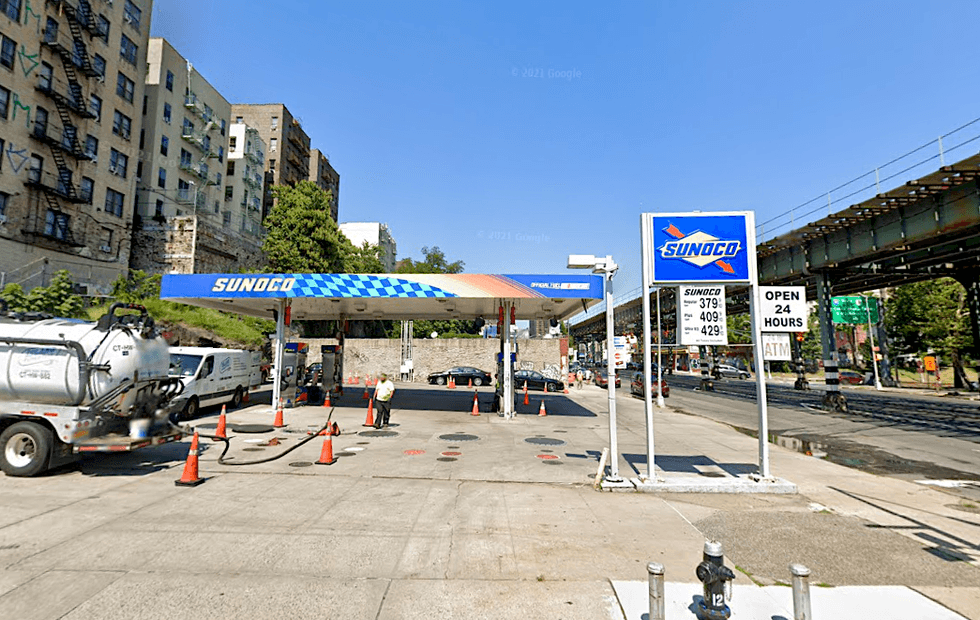 The victim was struck at the Sunoco at Jerome Avenue and Featherbed Lane in Morris Heights