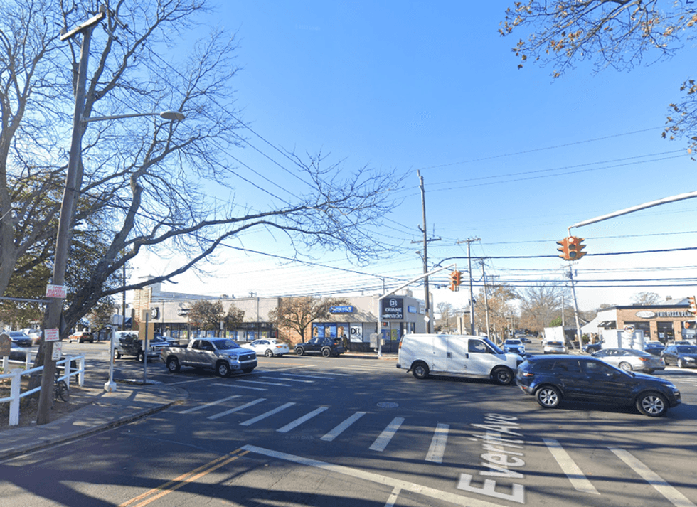The victim was struck in the area of Broadway and Everit Avenue in Hewlett.