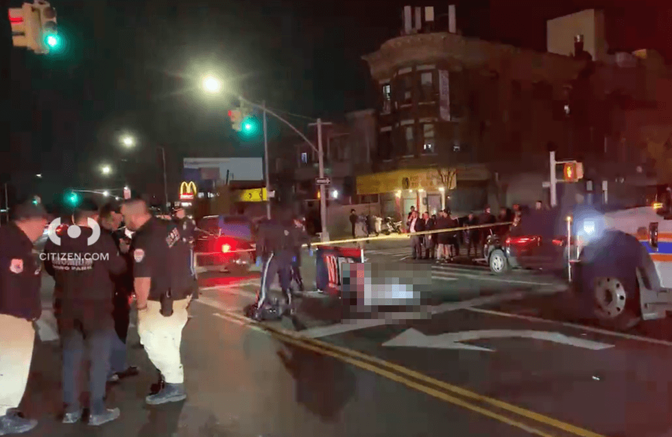 The victim was struck while attempting to cross 37th Street at Fort Hamilton Parkway
