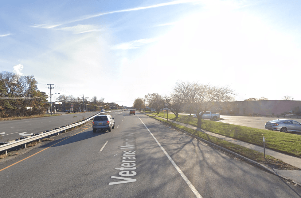The victim was struck while crossing Veterans Memorial Highway, near Smithtown Avenue, in Bohemia on Monday night