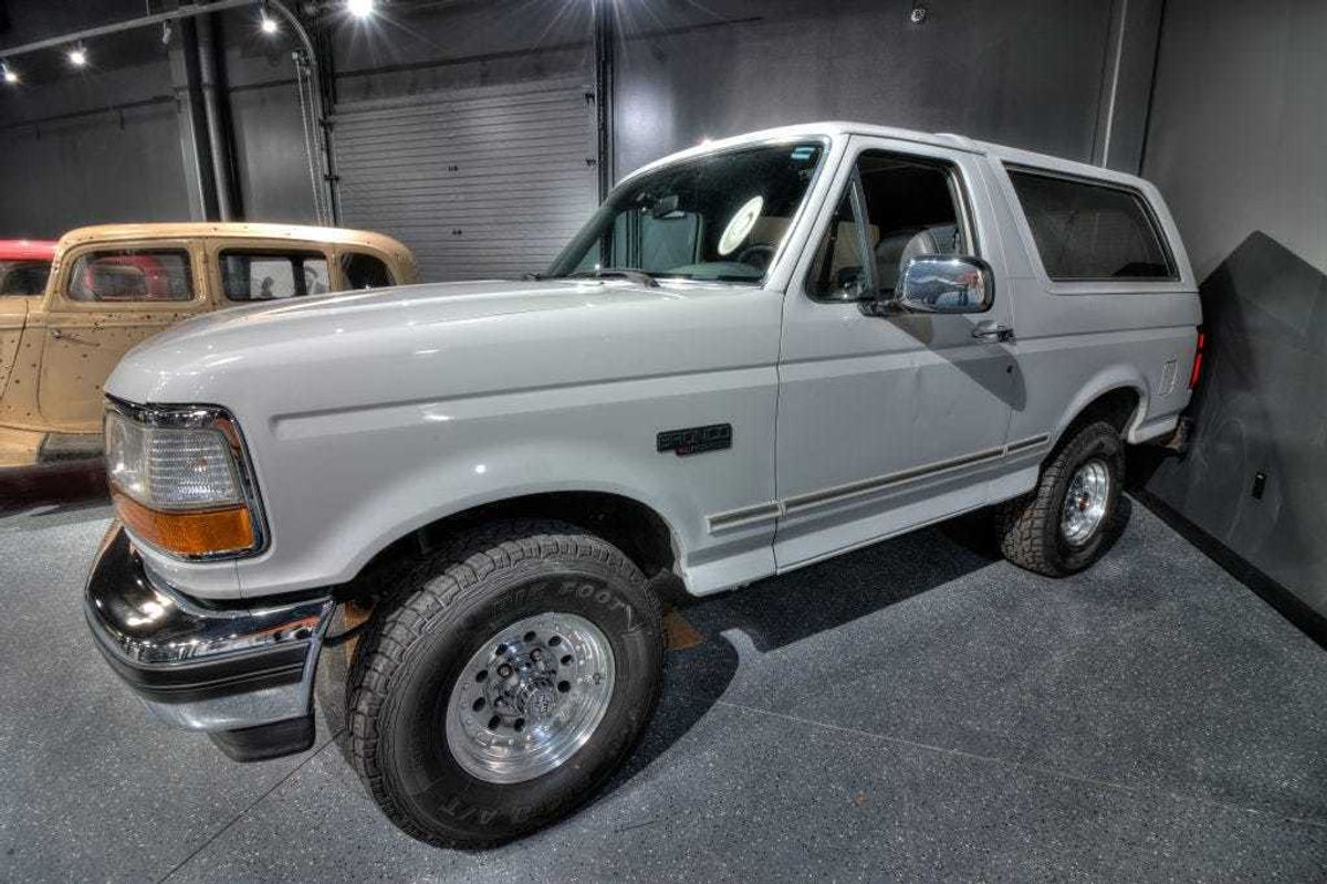 The white Ford Bronco used in the police chase involving O.J. Simpson in 1994 is on display at the Alcatraz East Crime Museum in Pigeon Forge, Tenn.