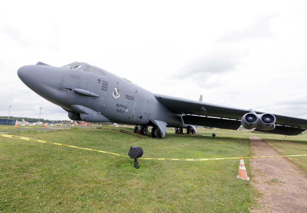 The winds were fierce enough to move a multi-ton tourist attraction, a B-52 bomber displayed at Griffiss Business and Technology Park