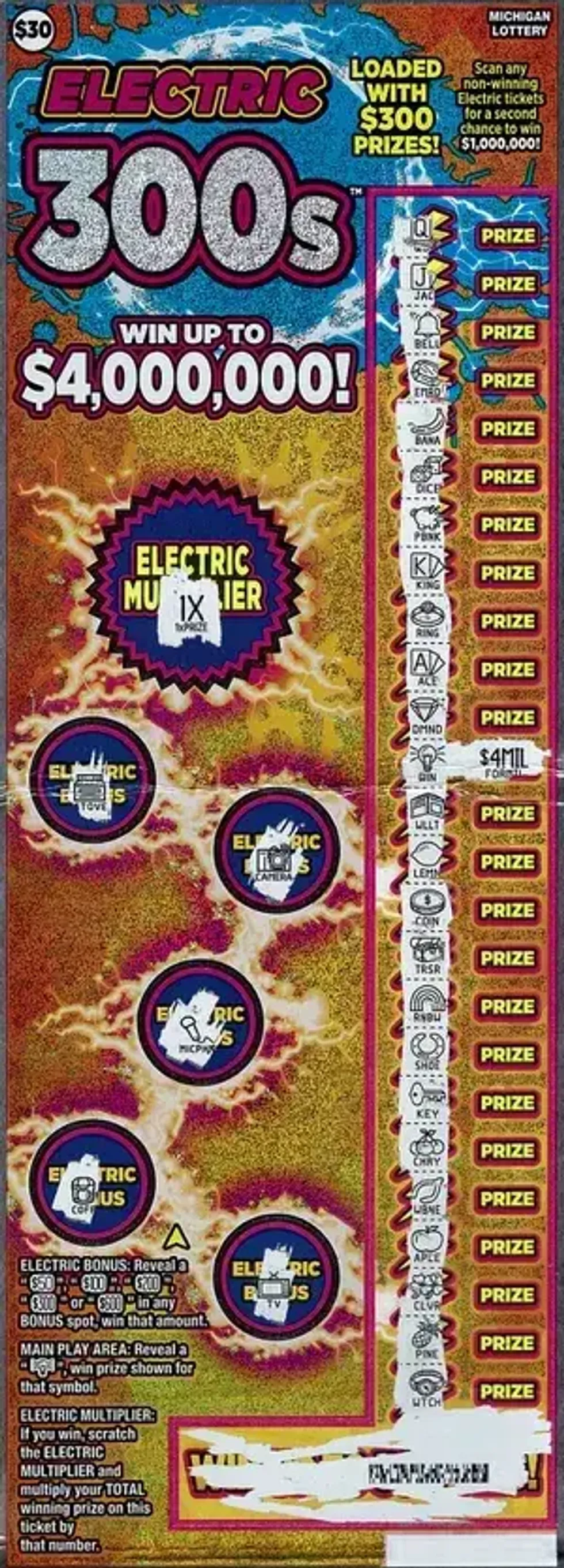 The winning ticket.