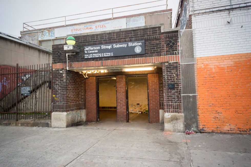 The woman was shoved at the Jefferson Street subway station on the L line