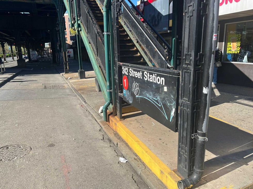 The worker was transported from the station to a hospital for treatment