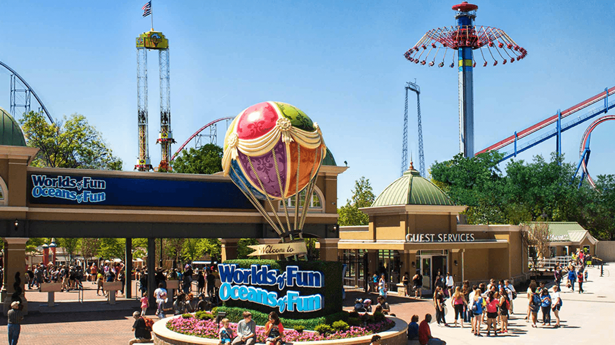 The Worlds of Fun amusement park in Kansas City, MO