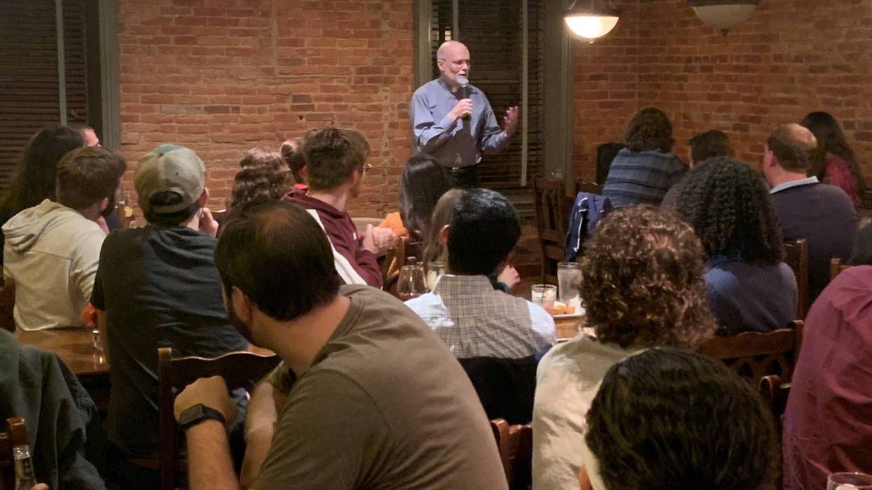 Theology on Tap, a monthly event sponsored by Nativity of the Blessed Virgin Mary in Media, hosted at Sligo's Irish Pub.