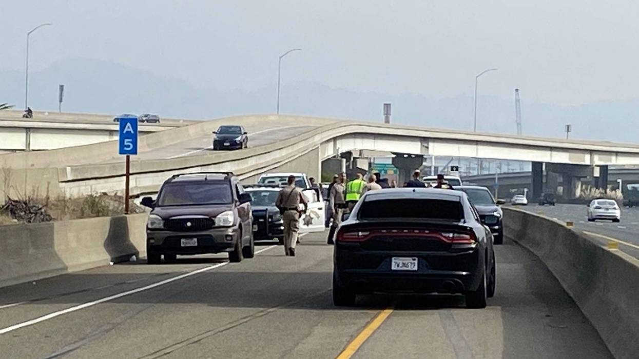 There is a heavy police presence on the Bay Bridge Thursday morning as CHP officers are conducting an investigation.