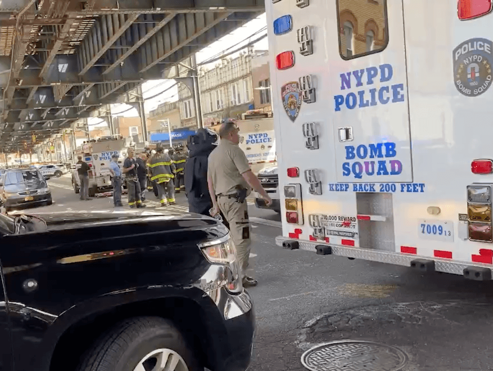 There was a heavy NYPD and FDNY response in the area, leading to transit disruptions on the subway above