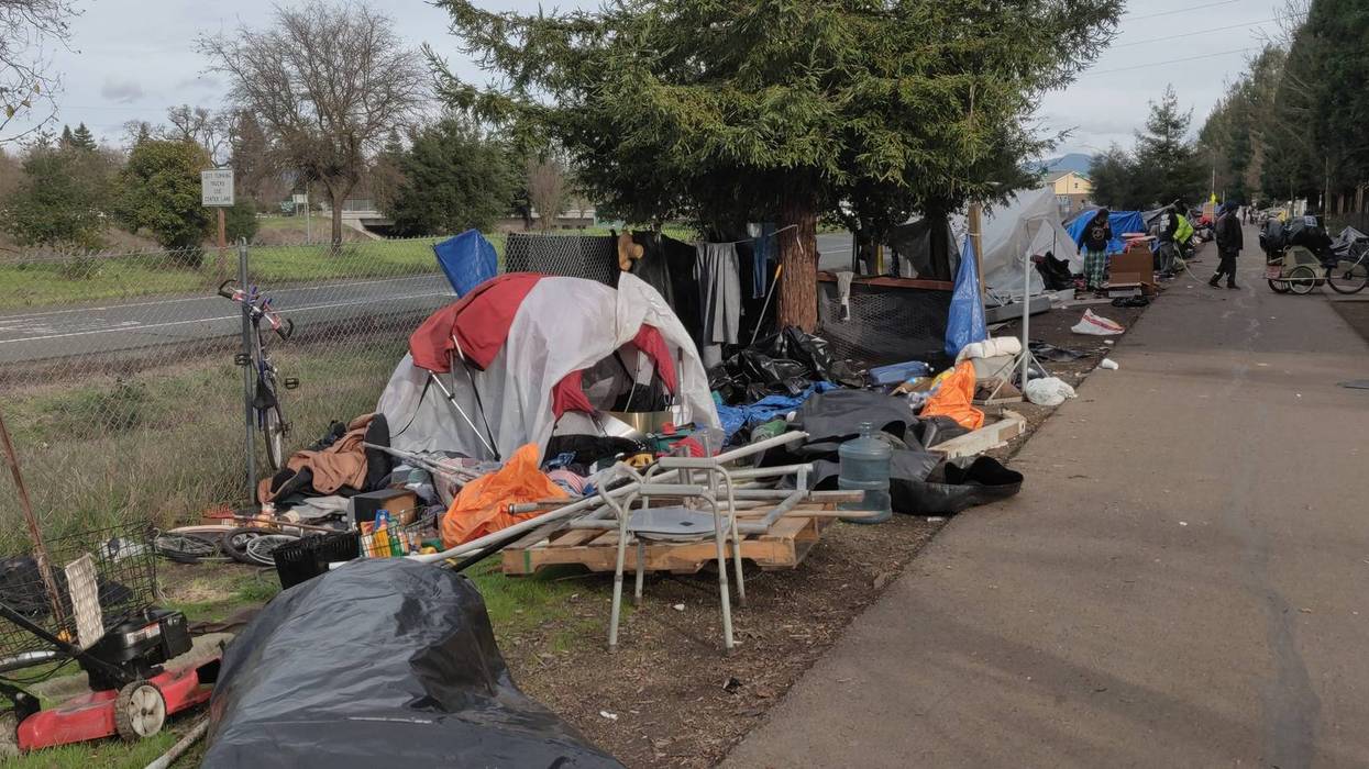 There was recently a fire in the sprawling homeless camp on the Joe Rodota Trail in Santa Rosa, raising safety fears among neighbors in early 2020.
