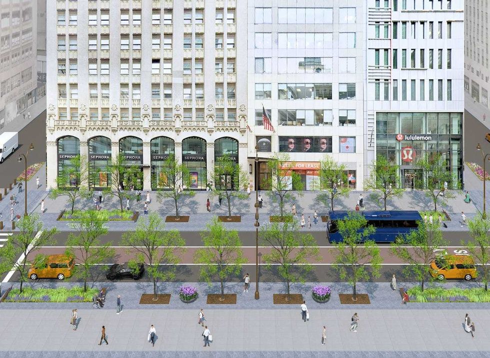 There will still be three lanes of traffic, with one lane for buses