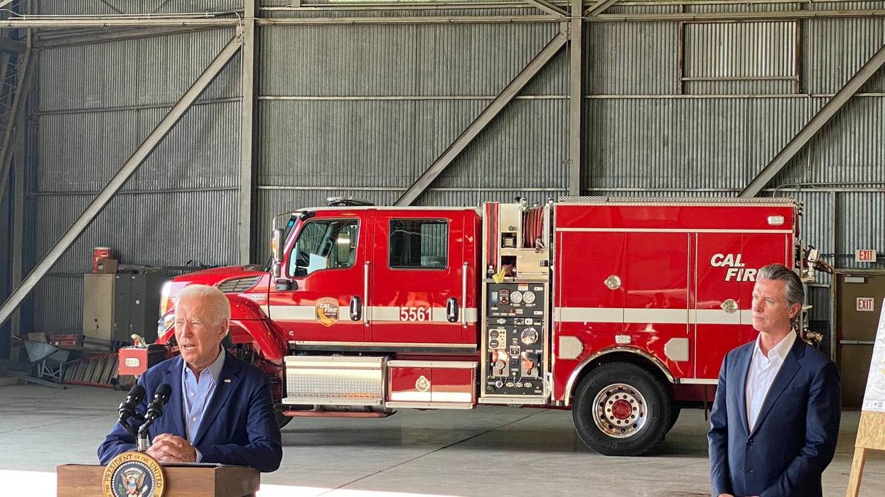 “These fires are blinking code red,” President Joe Biden addressed California wildfires in Sacramento with Gov. Gavin Newsom on Monday.
