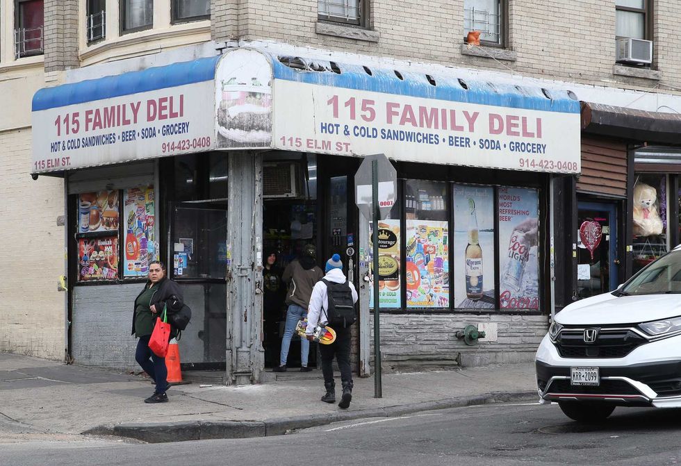 Things are back to normal at 115 Family Deli on Elm Street in Yonkers April 21, 2022. A Yonkers police detective was shot and a suspect killed in the bodega yesterday.