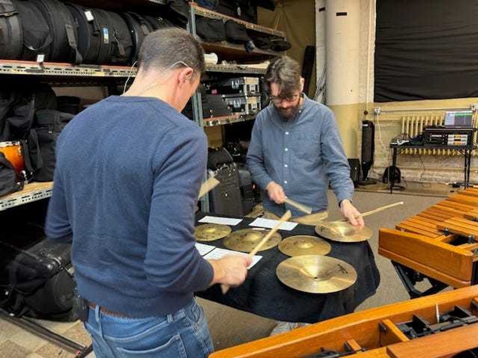 Third Coast members practice on Zildjian cymbals