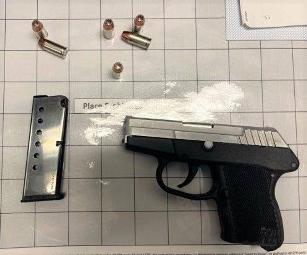 This.32 caliber handgun was intercepted by TSA officers at the PIT airport checkpoint on Jan. 21. (TSA photo)
