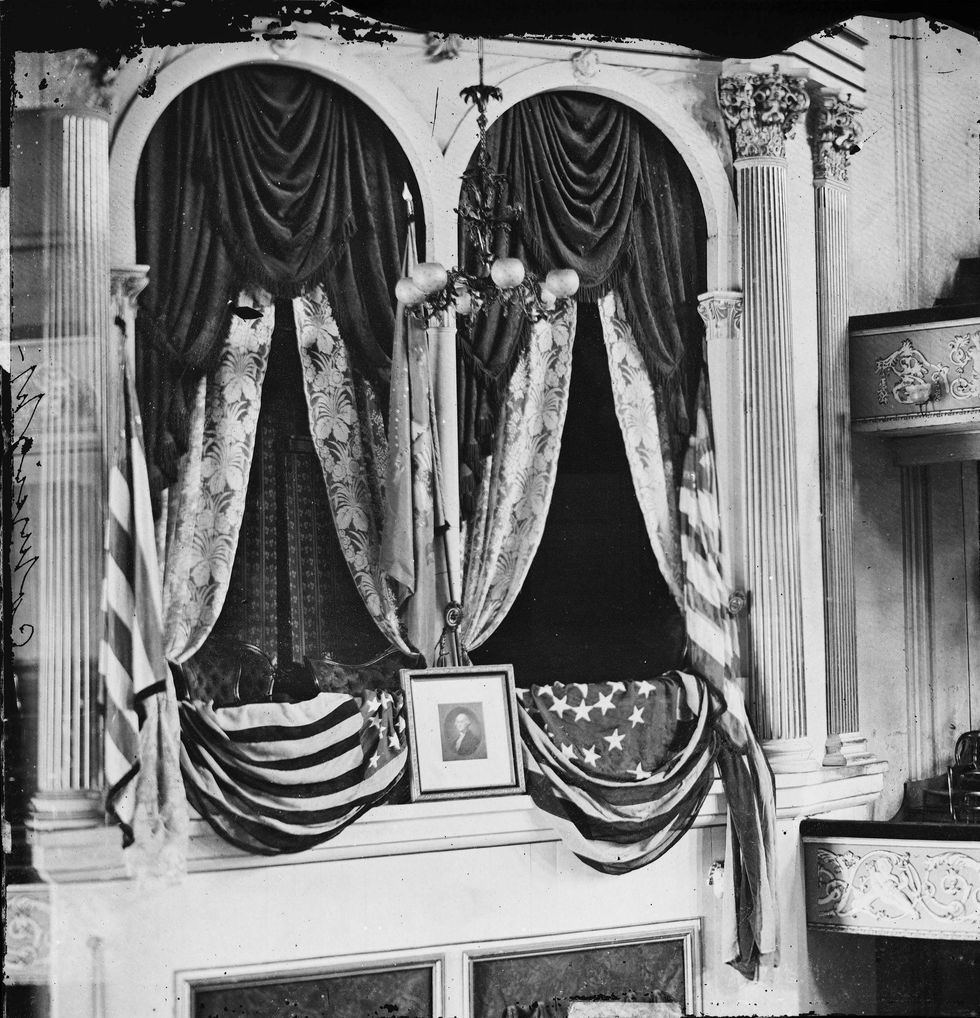 This April 1865 photo provided by the Library of Congress shows President Abraham Lincoln