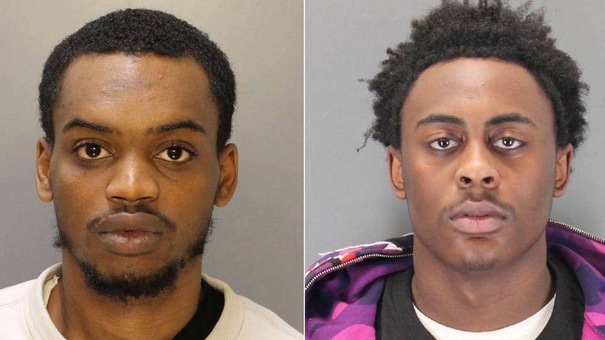 This combo from photos provided by Philadelphia Dept. of Prisons shows from left, Nasir Grant, left, and Ameen Hurst. Authorities searched Tuesday, May 9, 2023, for two inmates, one accused of killing four people, who were gone from a Philadelphia prison for nearly 19 hours before officials knew they were missing. Hurst, 18, and Grant, 24, escaped from the Philadelphia Industrial Correctional Center around 8:30 p.m. Sunday by cutting a hole in a fence surrounding a recreation yard, the Philadelphia Department of Prisons said.(Philadelphia Dept. of Prisons via AP)