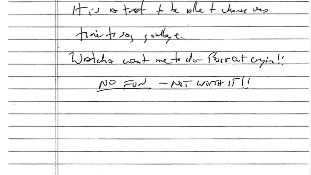 A note a former cellmate says he found after Epstein’s suspected suicide attempt is released