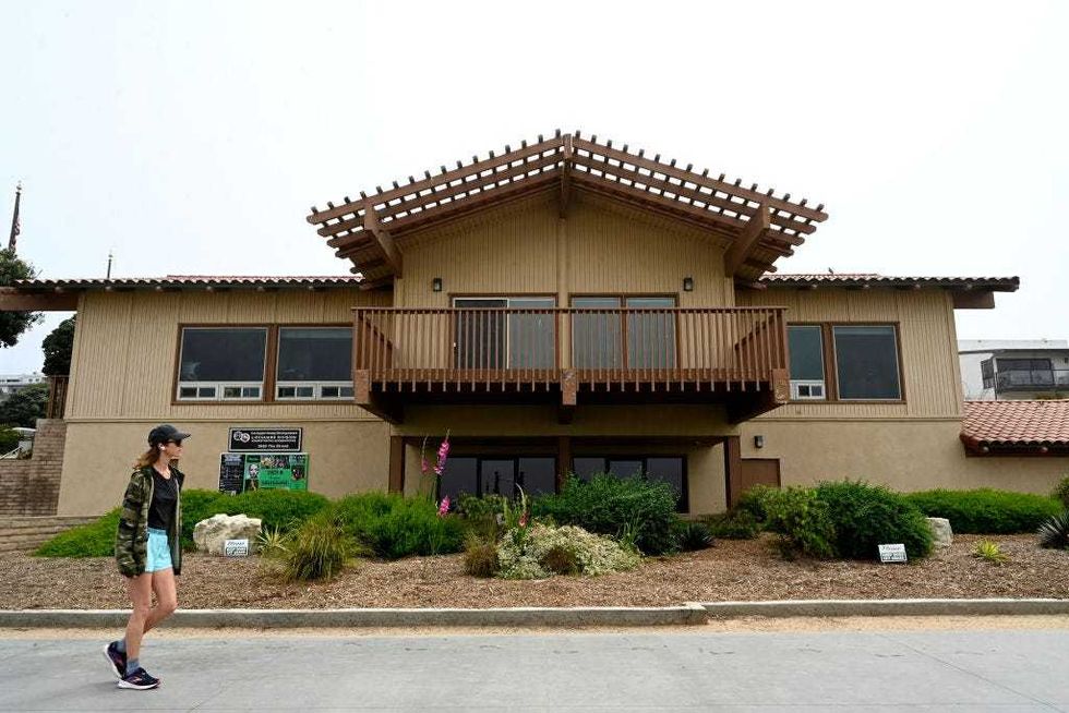 This parcel of land, beachfront property, is currently the site of a lifeguard training center in Manhattan Beach on Tuesday, June 28, 2022.