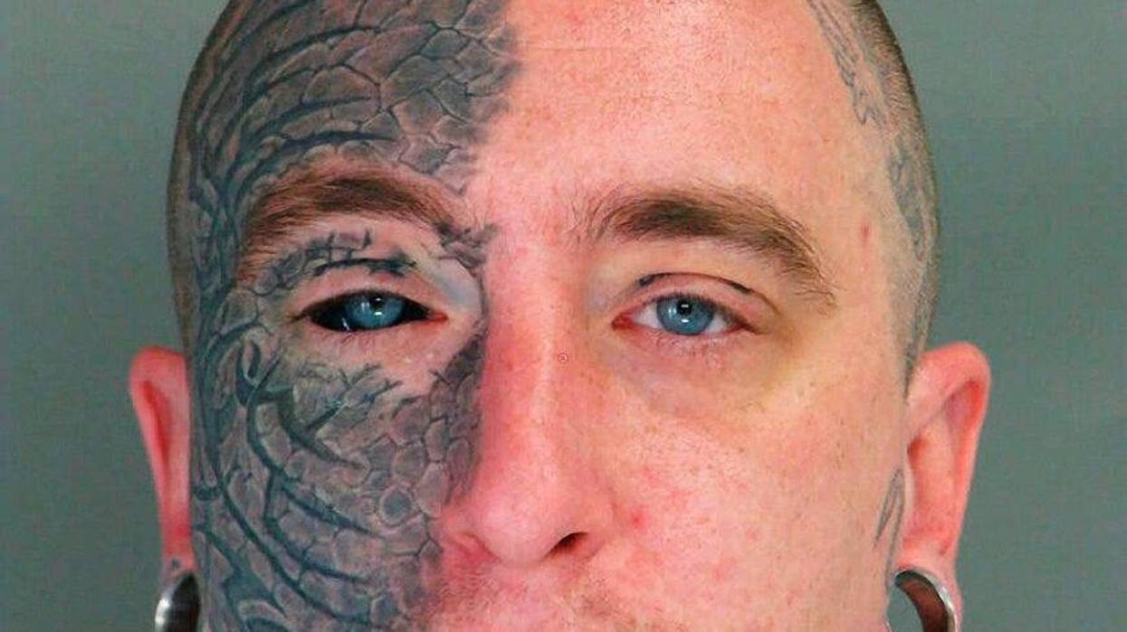 This photo provided by the East Pennsboro Township Police Dept. shows Jeremy Lee Pauley. Jeremy Lee Pauley, 40, of Enola, Pennsylvania, is free on $50,000 bond after police say he tried to buy stolen human remains from an Arkansas woman for possible resale on Facebook. A spokeswoman for the University of Arkansas for Medical Sciences in Little Rock confirmed that the remains were to be donated to UAMS's facility.