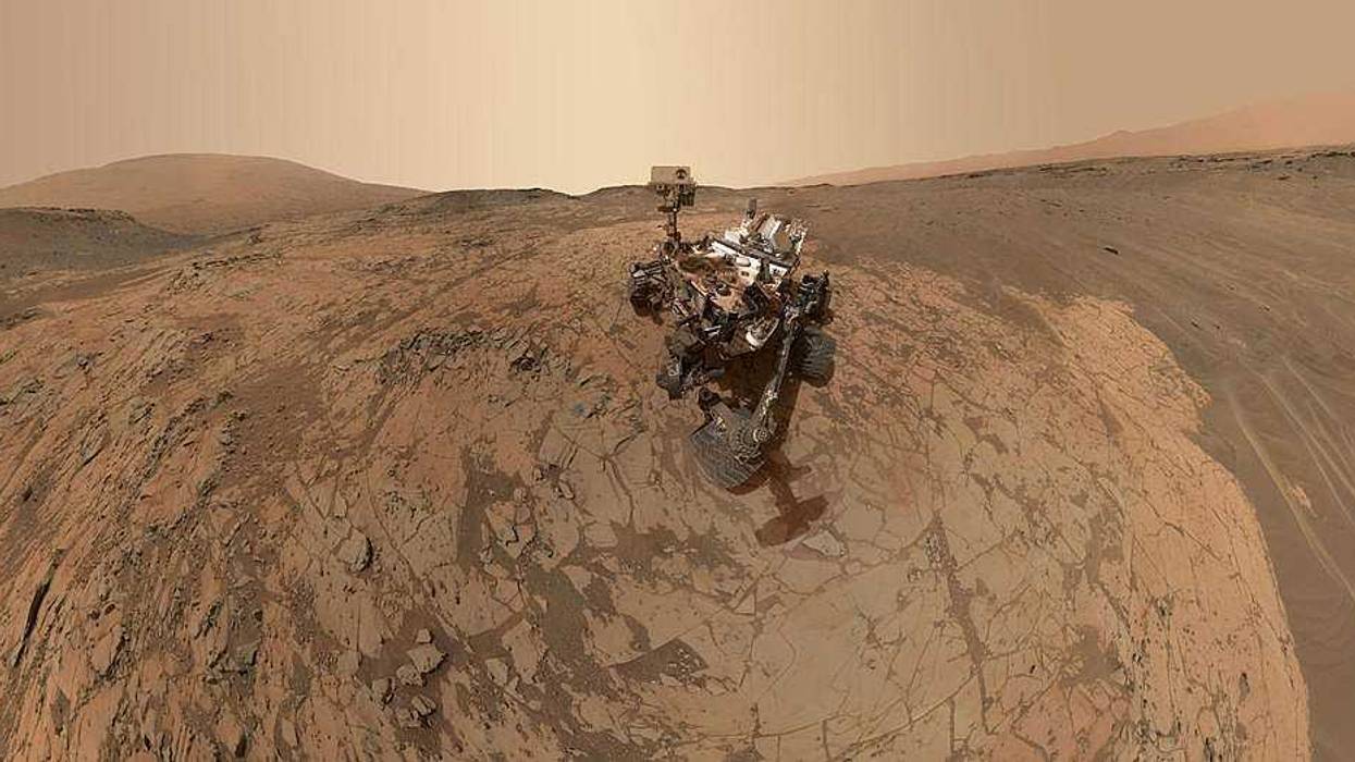 This self-portrait of NASA's Curiosity Mars rover shows the vehicle at the "Mojave" site, where its drill collected the mission's second taste of Mount Sharp.