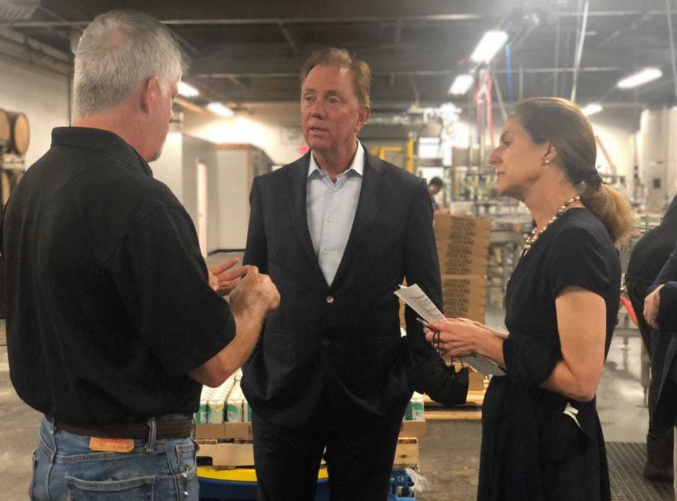 Thomas Hooker Brewery with Gov. Lamont