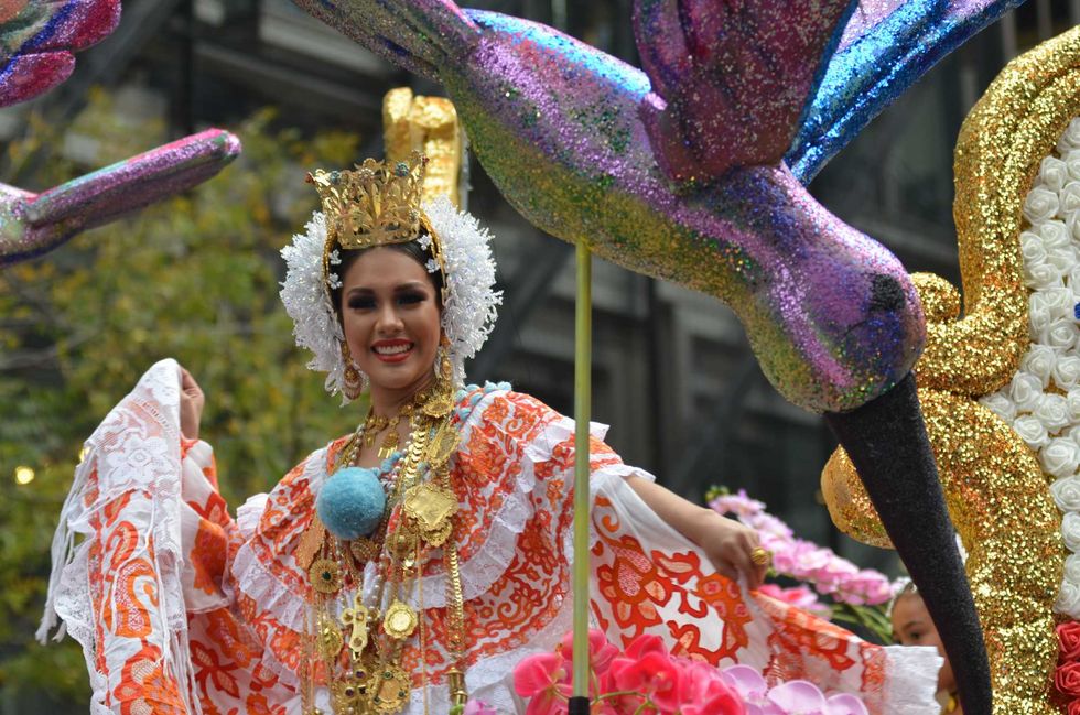 Thousands of Hispanic New Yorkers participated and viewed the colorful Cultural Parade