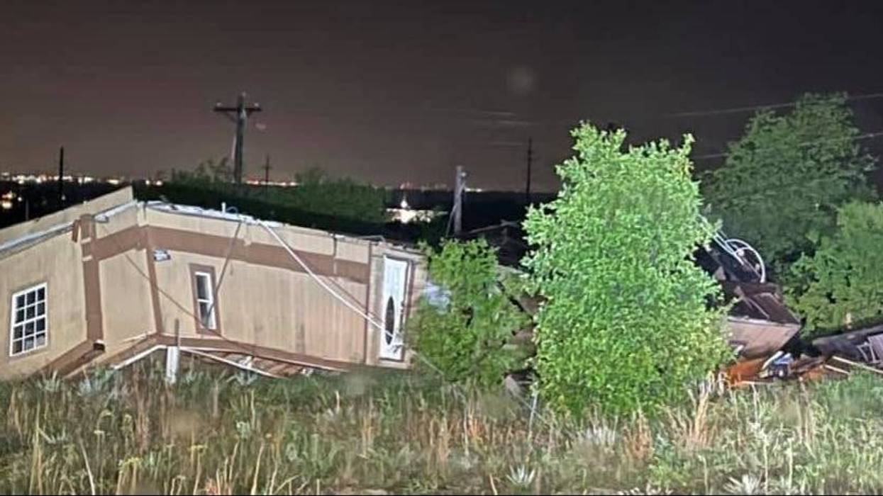 Three hurt when their mobile home is upended by wind in Azle