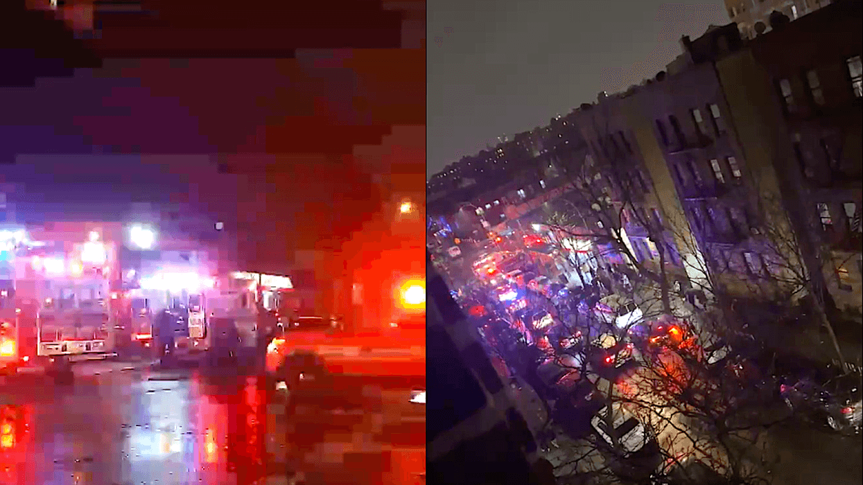 Three men were shot outside a bodega at 35-62 94th St. in Jackson Heights on Sunday