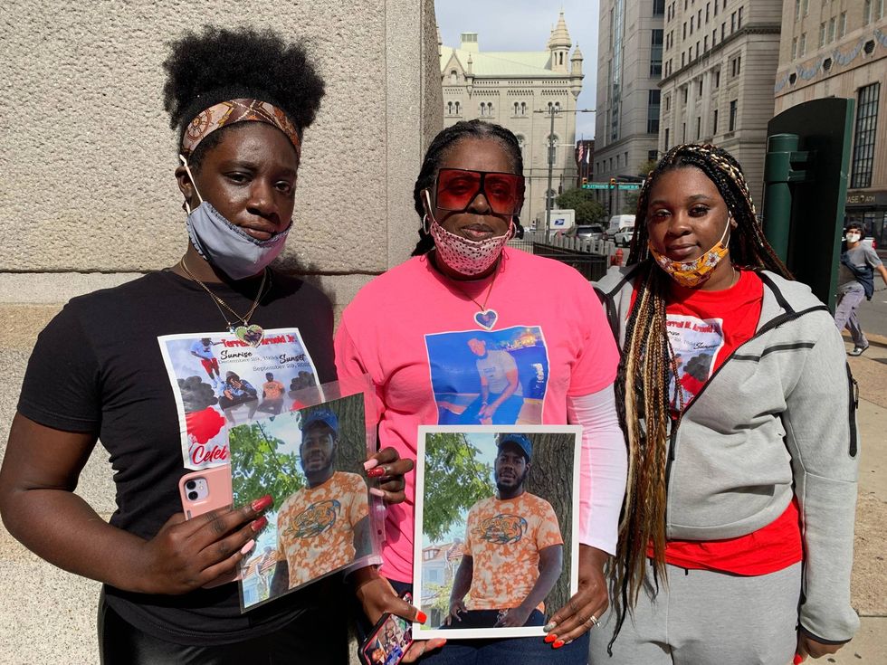 Three mothers from Philadelphia who lost children to gun violence. They gathered outside City Hall Wednesday demanding more action from the city in slowing violence.