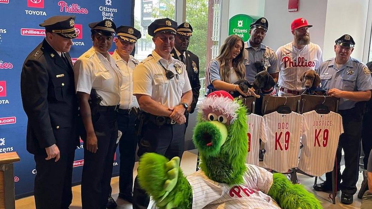 Three of Phillies reliever Archie Bradley’s puppies to become police dogs