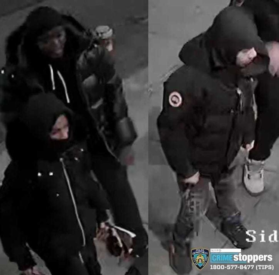 Three of the people police are searching for in the Jan. 7, 2023, attack in Hamilton Heights