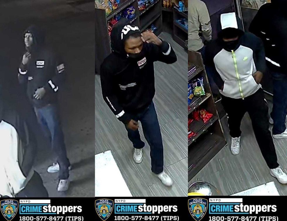 Three of the suspects being sought by police