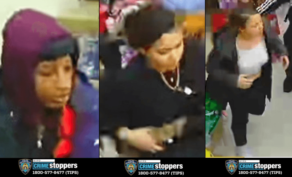 Three of the suspects being sought by police