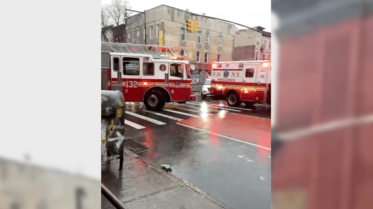 Three pedestrians were struck at Nostrand Avenue and St. Johns Place in Crown Heights on Wednesday morning