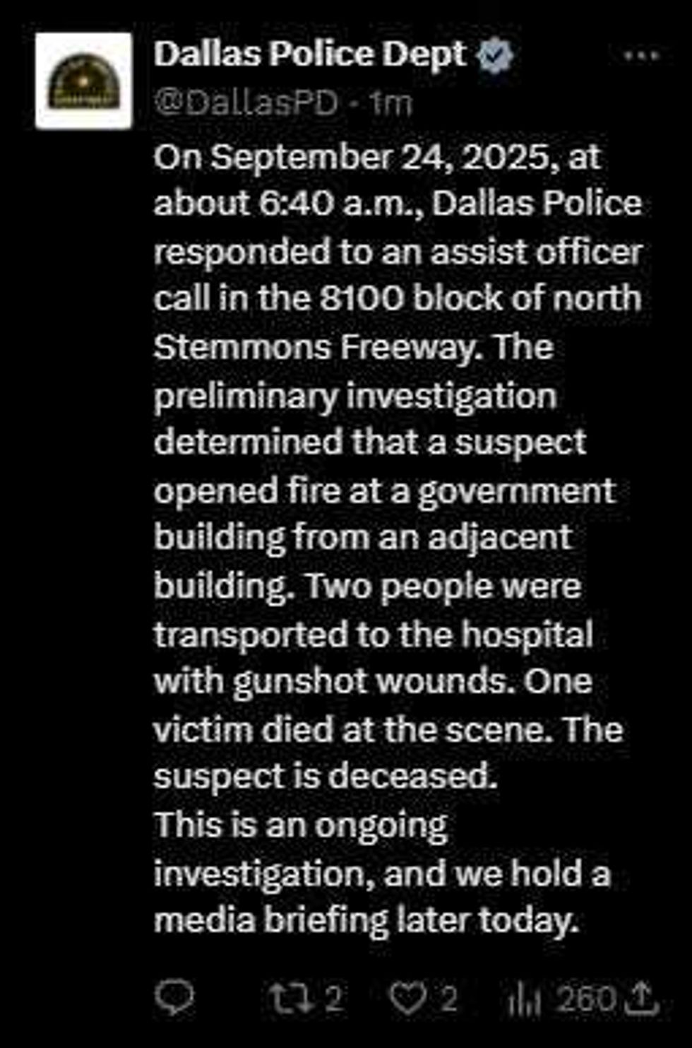 Three people are said to be wounded after gunfire erupts at a U.S. Immigration and Customs Enforcement office in Dallas this morning. Police say the shooting happened around 7 a.m. at the facility on 35E between Empire Central and Regal Row, and investigators are searching for a sniper or possibly multiple shooters. We