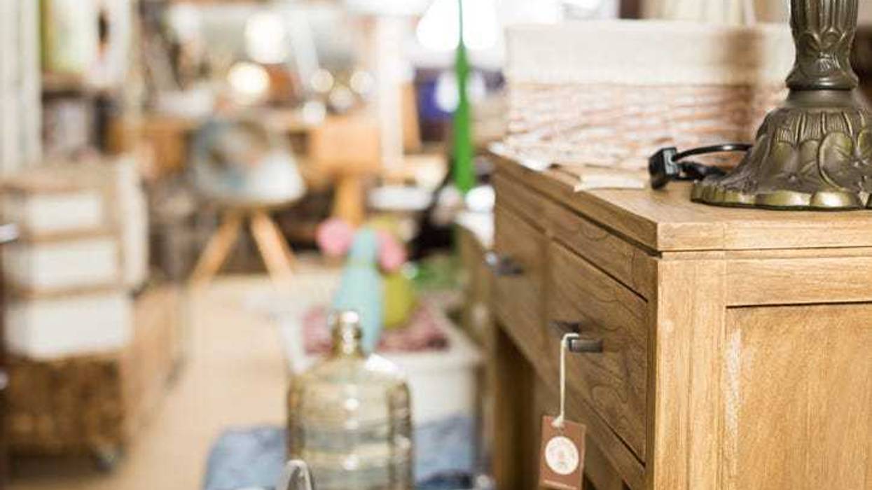 Thrift store antiques.