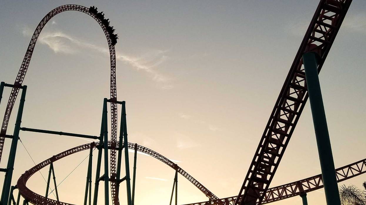 Thrill ride at Knotts Berry Farm