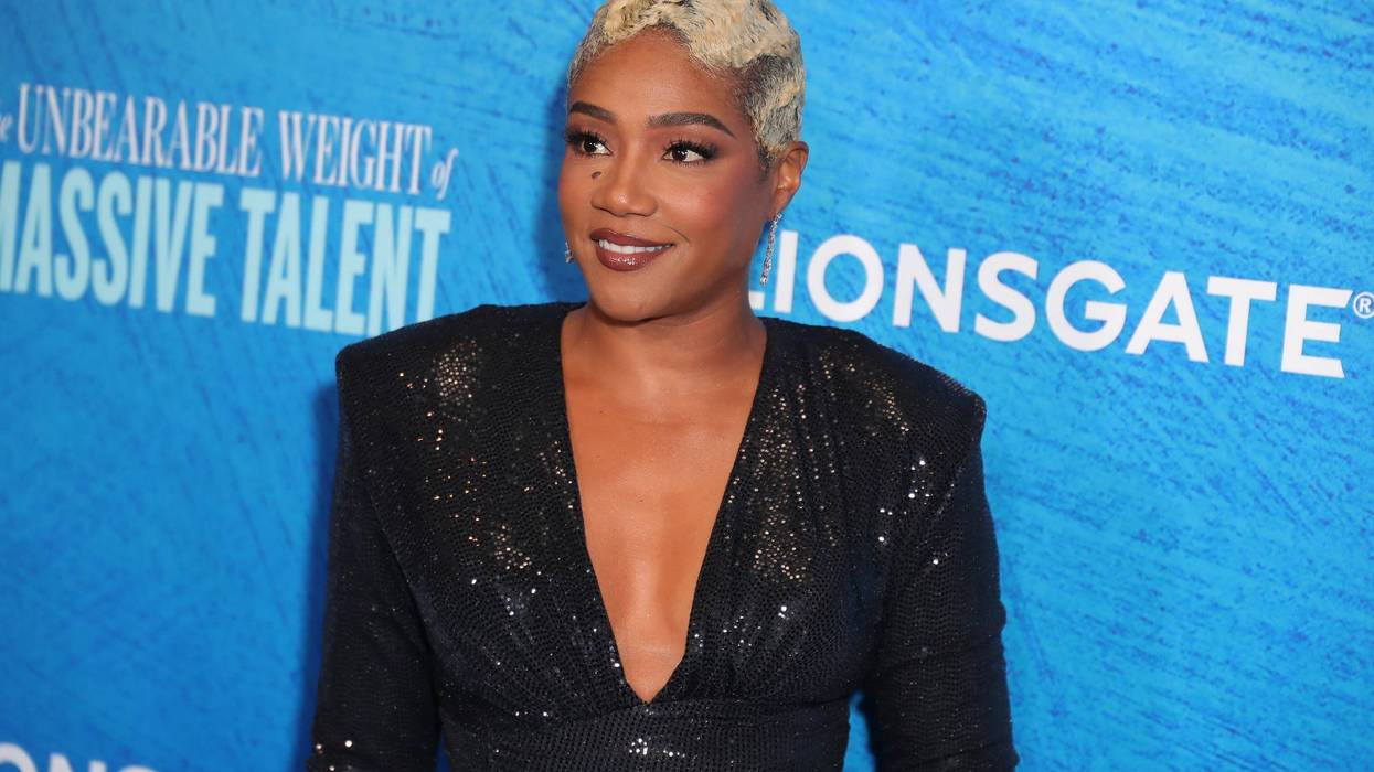 Tiffany Haddish attends the Los Angeles special screening of "The Unbearable Weight of Massive Talent" at DGA Theater Complex on April 18, 2022 in Los Angeles, California.